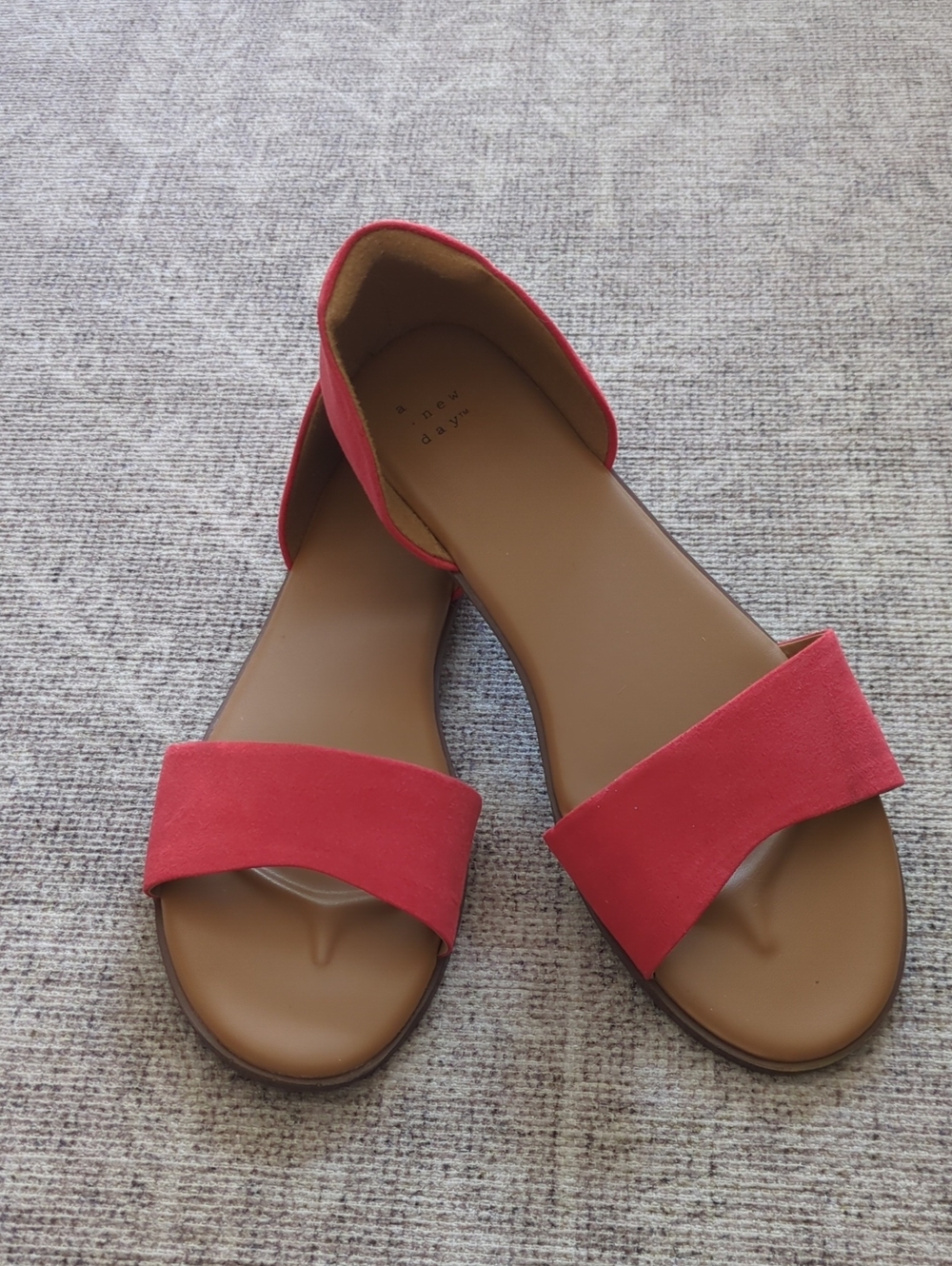 a new day Red Open-Toe Slide Sandals